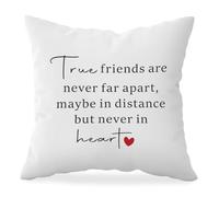 HONLUNG Friend Gifts Pillow Covers 18x18,Long Distance Friendship Gifts Pillow Cases,Friend Leaving Gifts,Goodbye Gift,Pillow Decorative for Living Room Bedroom