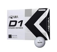 Honma Golf Balls D1 D-1 BT2201 2-Piece Soft Ionomer Flying Distance 1 Dozen 12 Balls White