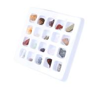 HONMEET 1 Box Rough Stone Specimens Box for Science Learning Natural Crystal and Mineral Collection Kit Educational Geology for Birthday and Stem Exploration