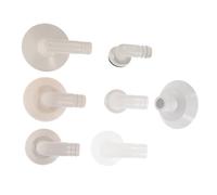 HONMEET 1 Set Air Conditioner Drain Hose Connector Fitting Accessories Types with Rubber Rings for Split Window Units Strong Connection Leak Design Material