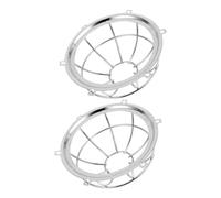 HONMEET 10 pcs Iron Fire Sprinkler Guard Covers Detector Protection Brackets Clear See Through Design Easy Installation for Home and Commercial Fire Alarm Systems