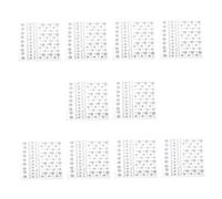 HONMEET 10 Sheets Adhesive Eye Rhinestones Flat Back Face Jewels for Festival Makeup Self-stick Dazzling Gems for Stage Party and Performance Decoration