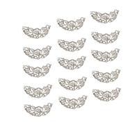 HONMEET 100 Pcs Diy Iron Crescent Charm for Women Bridal Headpiece Accessory Fashion Headdress Decor Silver Plated Hairpin Supplies