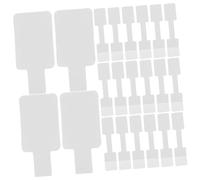 HONMEET 100 Pcs White Blank Jewelry Price Tag Stickers Self-Adhesive Writable Labels for Rings Necklaces Multipurpose Handwritten Display Tags for Retail and Home Organization