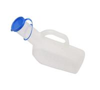 HONMEET 1000ml Large Capacity Plastic Male Urinal Bottle with Lid for Elderly Bedridden Patients, Practical Patient Urine Container with Scale for Nursing and Travel