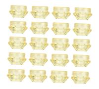 HONMEET 100pcs Cosmetic Sample Jars Portable Face Cream Containers for Travel Toiletry Bag with Sunlight Protection and Secure Sealing