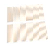 HONMEET 100pcs Manicure Sticks Wood Cuticle Pusher Tool Set Nail Art Cleaner for Professional Home Use
