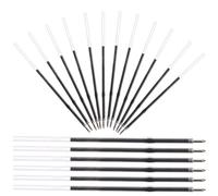 HONMEET 100pcs Office Pen Refills for Gel Ballpoint Pens 0.7mm Black Write Smoothly Long Term Use for Office Staff