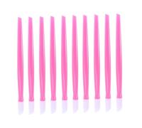 HONMEET 100Pcs Plastic Nail Cuticle Pusher Sticks Dead Skin Remover Lightweight Manicure Cleaning Tools for Home and Professional Use Pink