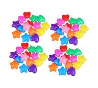 HONMEET 100pcs Star and Heart Shaped Ball Pit for Boy Girl for Indoor Parties and Play Tents Macaron Design for Fine Motor Skill Development