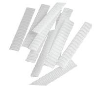 HONMEET 100Pcs White PE Plastic Net Makeup Brush Protective Covers Mesh Sleeves for Cosmetic Brushes Travel Storage and Protection