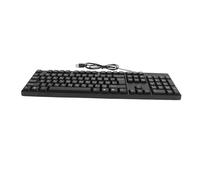 HONMEET 104 USB Arabic Letter Laptop Desktop Computer Keyboard Full Size Keyboard Modern Simple Style No Delay USB Powered for Everyday Usage Black