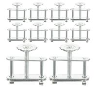 HONMEET 10pcs Adjustable Flatjaw Pinchcock Clips for Laboratory Tubing Rotatable Spring Type Hose Clamps for Precise Flow Control Stoppers for Teaching and Experimental Use