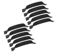 HONMEET 10pcs Black Waterproof Rear View Camera Dome Covers Heavy Rain Reverse Parking Camera Protector Lens Hood for Automotive 360° Imaging