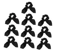 HONMEET 10pcs Bow Hair Ties Durable Elastic Hair Ropes for Women Cute Rabbit Ear Design for Everyday Wear and Special Occasions