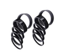 HONMEET 10pcs Carbon Fiber Bike Fork Stem Spacers Lightweight Headset Washers for Mountain Road Bicycles Fit Handlebar Height Adjustment with Vibration Reduction