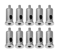 HONMEET 10pcs Chrome Wire Rope Clips Cable Clamps Wire Fasteners Tensioners for Lighting Ropes Billboard Hanging Accessories Industrial Use