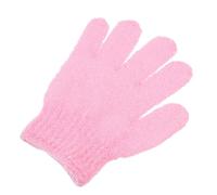 HONMEET 10pcs Exfoliating Shower Gloves Body Scrubbing Mitts for Smooth Skin for Bathing and Exfoliation for Men and Women Pink Color