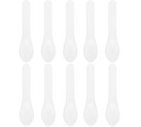 HONMEET 10pcs Facial Mask Spoon Cosmetic Spatulas Plastic Sampling Spoon for Makeup Face Mask Application for Travel and Home Use