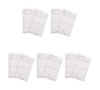 HONMEET 10pcs Golf Score Tracking Cards for New Golfers and Golfers, Foldable Design Coated Paper Score Sheets 6.8x4 Inch, Rule-friendly for Novices, for Club Matches and Competition
