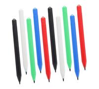 HONMEET 10pcs LCD Stylus Pens for Drawing and Writing Tablets Lightweight Replacement Pens with Lanyard Hole Design Multi-color for Touch Screen Painting Supplies