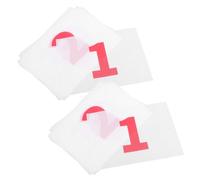 HONMEET 10pcs Lightweight Race Number Bibs for Marathon Running Events Quick Attachment System with High Visibility Numbers and Reusable Athletic Competition Bibs