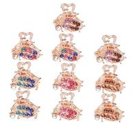 HONMEET 10pcs Metal Hairpin Styling Hair Clamp Hair Accessory for Cute Claw Clips Claw Clip Hair Accessories Wedding Hair Clips Mini Clips for Hair Metallic Hair Clips Zinc Alloy
