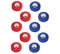 HONMEET 10pcs Mini Shuffleboard Pucks Set for Sturdy Steel and Plastic Construction Indoor Tabletop Game for Hand Eye Coordination and Family Fun Portable Desk Game for Childrens Motor