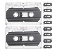 HONMEET 10pcs Minutes Blank Audio Cassette Tape with Stable Audio Performance and Plastic Material, for Personal Journals and Educational Recording Projects with Vintage Appeal