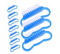 HONMEET 10pcs Nail Cleaning Brushes Multi-use Fingernail Scrub Brush Handle for Easy Nail Cleaning Convenient for Home and Travel