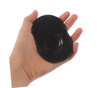 HONMEET 10pcs Portable Silicone Scalp Massager Comb for Men Gentle Soft Bristles Dandruff Removal Palm Hair Brush Compact Travel Pocket Shampoo Cleaning Tool