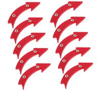 HONMEET 10pcs Reflective Bike Wheel Lights for Front and Rear Spokes Bright Arrow-shaped Cycling Accessories for Night Riding Safety and Enhanced Visibility