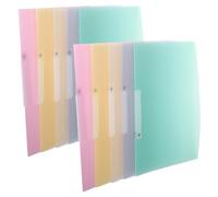 HONMEET 10pcs Report Covers with Stable Side Clip Lightweight Portable File Folder Organizer Convenient Side-Opening Plastic Presentation Folders for Office School and Document Management