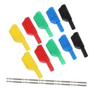 HONMEET 10Pcs Small Insulated Banana Plug Connectors Audio Jack for Speaker Wire Video Receiver Testing Leads Zinc Alloy Abs High Conductivity Safe for Multimeter Probes