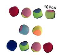 HONMEET 10pcs Stick Ball Soft Suction Catch Balls Fun Indoor Outdoor Game for Preschool Kindergarten Play Random Color