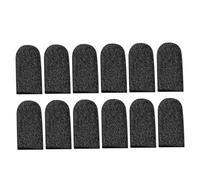 HONMEET 10pcs Sweat-proof Finger Stalls for Mobile Gaming Flexible Nylon Breathable Finger Covers Reusable Black Sleeves for Gamers