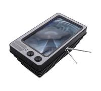 HONMEET 12-inch Mobile Phone Screen Magnifier with Adjustable Bracket, Vintage Portable Phone Display Enlarger for Movies and Games, Technology Gray Compatible with Smartphones