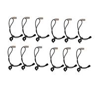 HONMEET 12 Pcs Nylon Photography Backdrop Side Clips Adjustable Fixed Clamps for Background Stand Easy Installation Wrinkle Remover Random Color