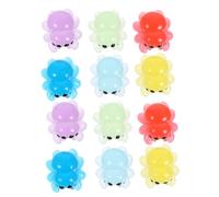 HONMEET 12pcs Dark Mini Resin Spider Figures Tiny Luminous Decorative Accessories for Micro Landscapes Home Garden Halloween DIY Craft