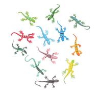 HONMEET 12pcs Educational Lizard Models Realistic Plastic Reptile Figurines for Scientific Exploration and Cognitive Development Fake Lizards for Home and School Learning Activities