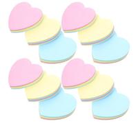 HONMEET 12pcs Heart Shaped Self-stick Note Pads for Home and Library Use, Paper Material Convenient Storage and No Sticky Residue, for Daily Note Taking and Reminders