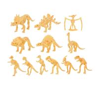 HONMEET 12Pcs Mini Dinosaur Skeleton Models Educational Archaeology Playthings for Realistic Dinosaur Figures Cognitive for Boys