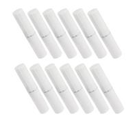 HONMEET 12pcs Refillable Plastic Lipstick Tubes 2.8g Capacity Sleek White Lip Balm Containers for DIY Handmade Cosmetic Use, Reducing Packaging Waste and Keeping Formula Stable