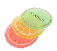 HONMEET 12Pcs Reusable Gel Ice Packs Cooling Pads Portable Cold Compress for Injury Relief Soothing with Cute Fruit Designs Dragon Fruit Kiwi Lemon Lightweight Therapy Pads