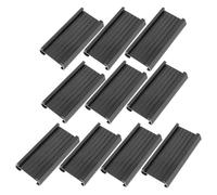 HONMEET 12pcs Shelf Label Holder Black PVC for Standard Shelving Systems and Wire Shelving, Retail and Library Display Holder for Product Visibility and Information Updates