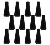 HONMEET 12pcs Soft Rubber Arrow Tips for Training and Target Arrows, Black Replacement Arrowheads with Quiet and Enduring Features, for Target Shooting at Homes and Outdoor Sports