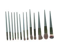 HONMEET 13pcs Makeup Brush Set -dry Blush and Powder Brushes for Blending Contouring and Highlighting for Women Daily Cosmetics Application