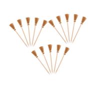 HONMEET 15pcs Broomstick Pencils Witch Broom Pens Halloween Party Favors Wizard Wand Pens Wizard Pencils Khaki
