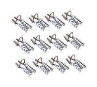 HONMEET 15pcs Metal Nail Mold Tips Reusable Aluminum Nail Extension Covers Professional Manicure Tool for Home and Salon Use Silver