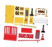 HONMEET 15pcs Mini Traffic Signs Educational for Early Learning Cognitive Road Safety Play Interactive Micro Scenes Simulation for Boys and Age